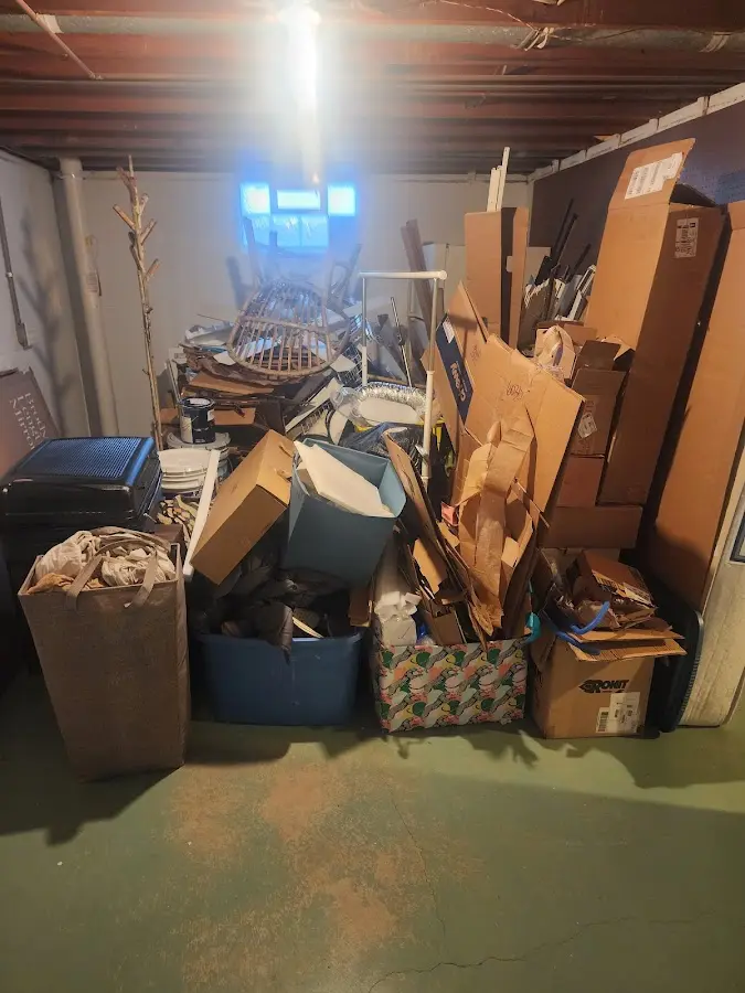 Roll-off dumpster container at job site for Yard Waste Dumpster Rental in Rogersville